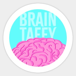 BrainTaffy Brand Art Sticker